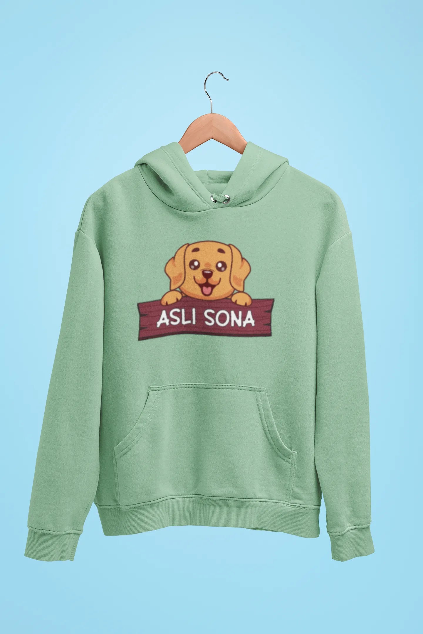 golden retriever asli sona unisex hoodie mint green golden retriever asli sona unisex hoodie mint green