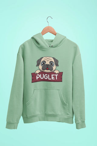 pug puglet unisex hoodie mint green pug puglet unisex hoodie mint green