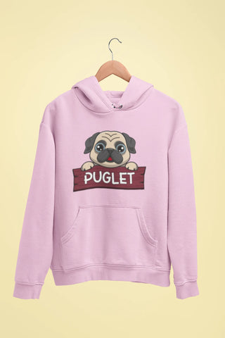 pug puglet unisex hoodie pink pug puglet unisex hoodie pink