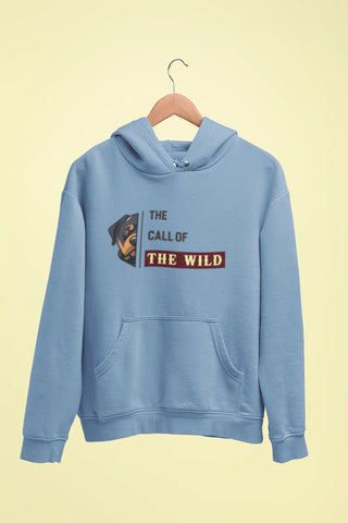 rottweiler the call of the wild unisex hoodie baby blue rottweiler the call of the wild unisex hoodie baby blue