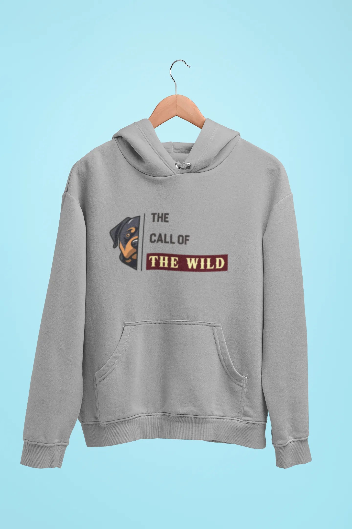 rottweiler the call of the wild unisex hoodie grey rottweiler the call of the wild unisex hoodie grey