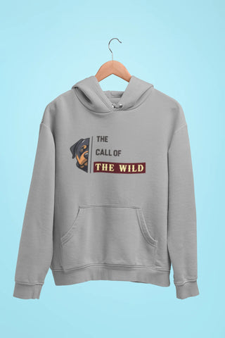 rottweiler the call of the wild unisex hoodie grey rottweiler the call of the wild unisex hoodie grey