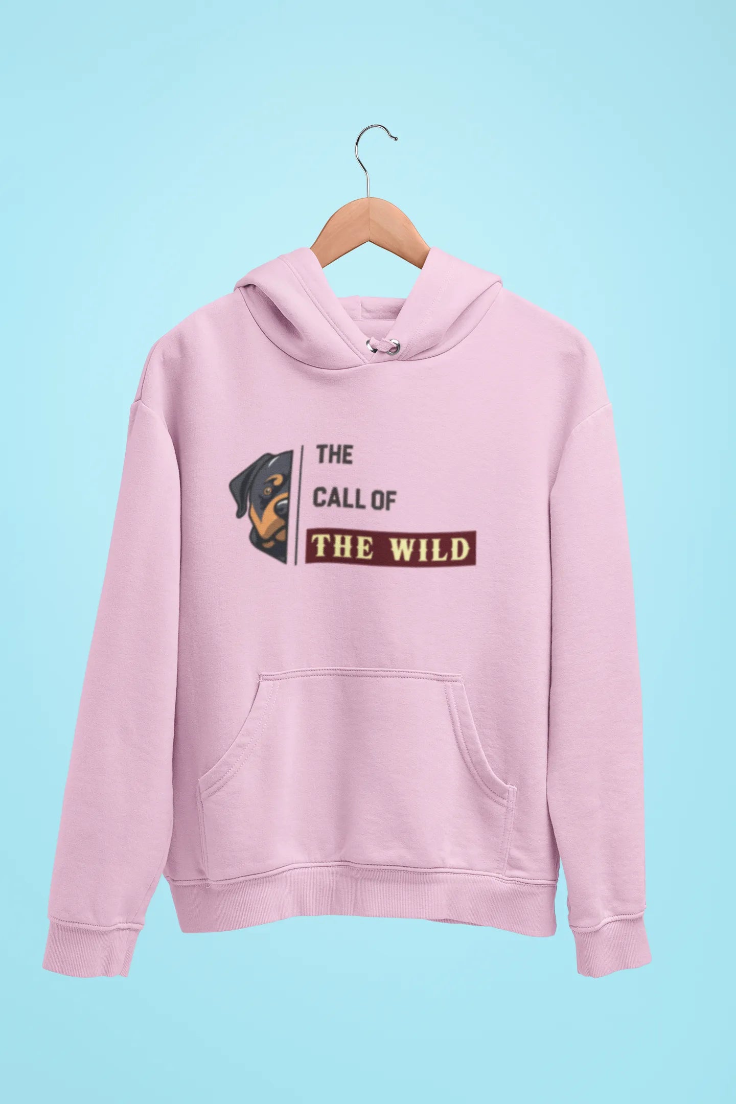 rottweiler the call of the wild unisex hoodie pink rottweiler the call of the wild unisex hoodie pink