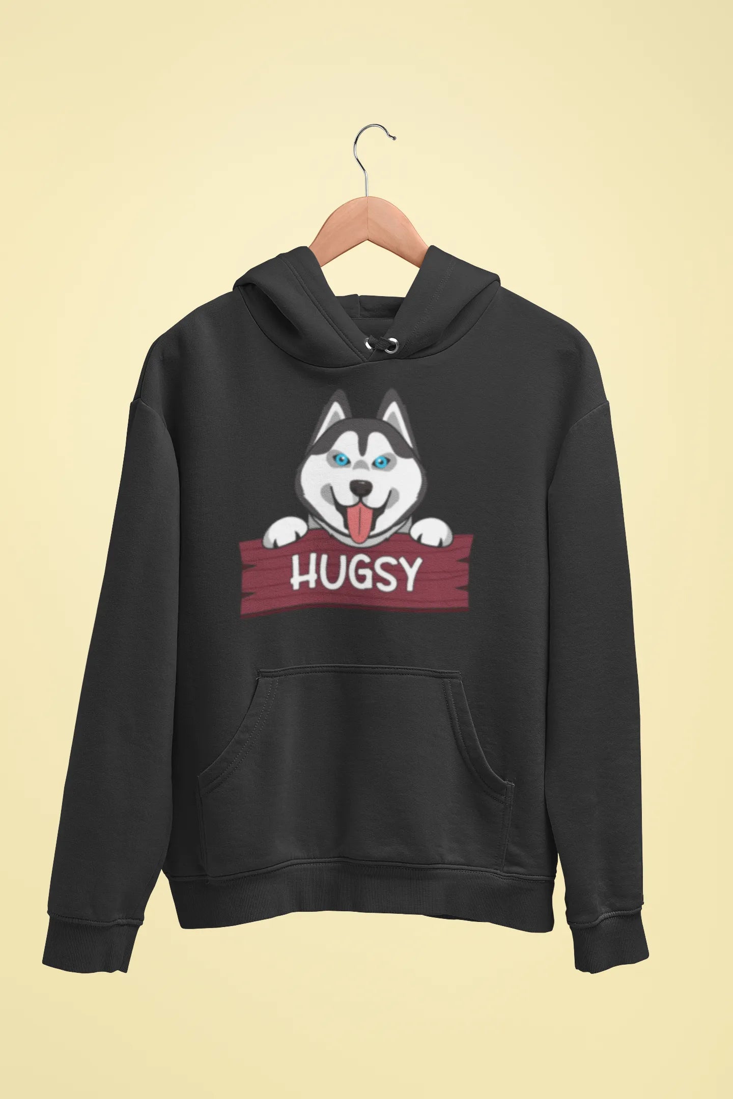 siberian husky hugsy unisex hoodie black siberian husky hugsy unisex hoodie black