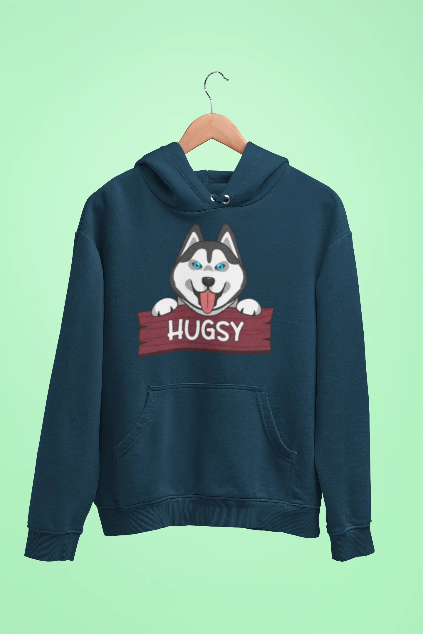 siberian husky hugsy unisex hoodie navy blue siberian husky hugsy unisex hoodie navy blue