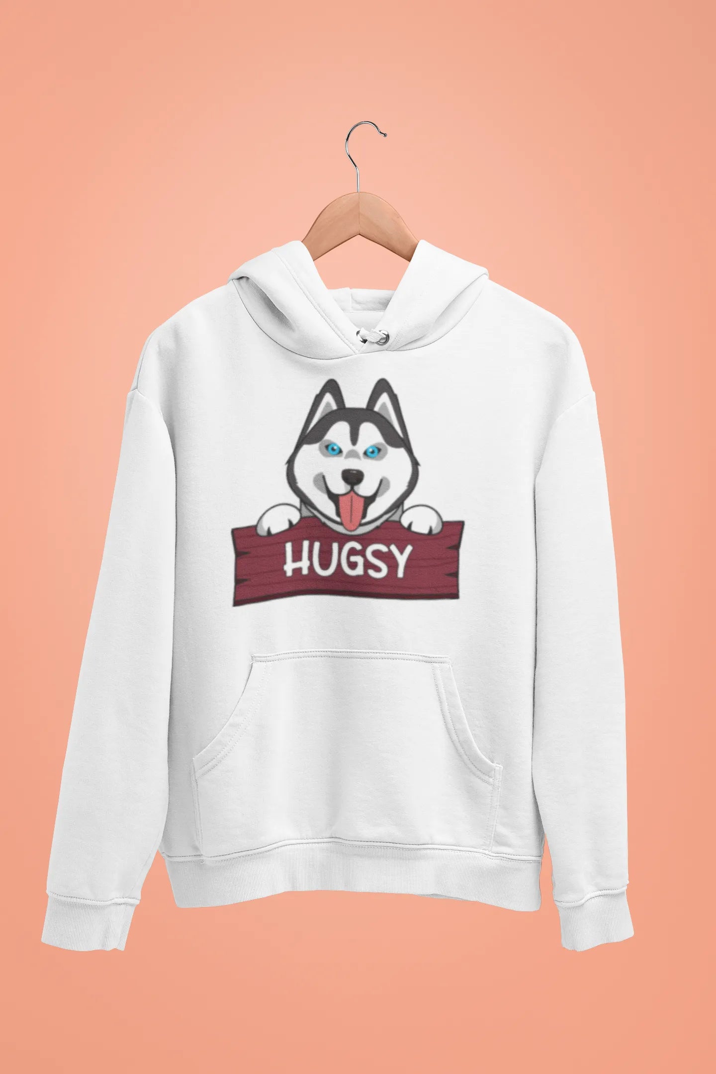 siberian husky hugsy unisex hoodie white siberian husky hugsy unisex hoodie white