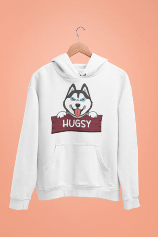siberian husky hugsy unisex hoodie white siberian husky hugsy unisex hoodie white