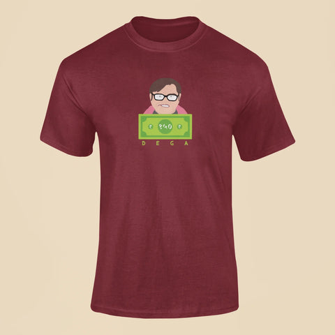 150 rupya dega t shirt maroon