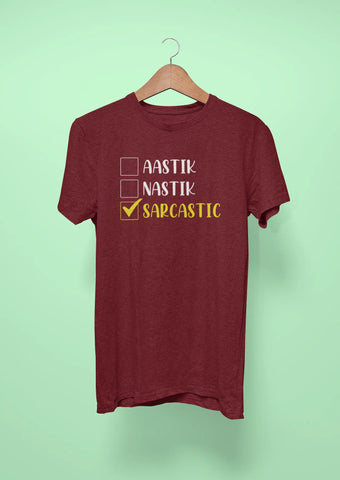 aastik nastik sarcastic maroon