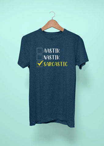 aastik nastik sarcastic navy blue