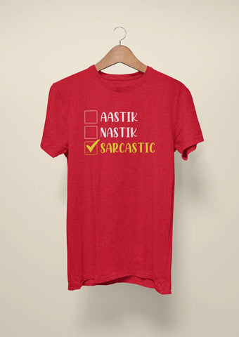 aastik nastik sarcastic red