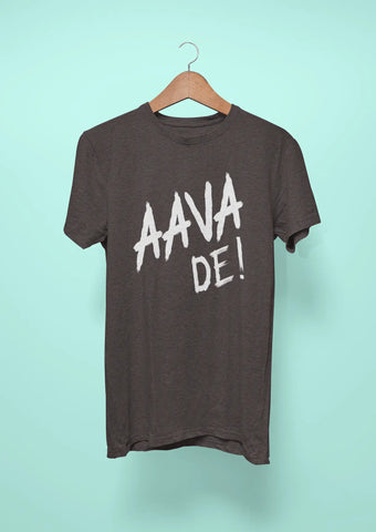 aava de anthem t shirt for gujarat titans dark grey