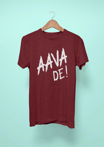 aava de anthem t shirt for gujarat titans maroon