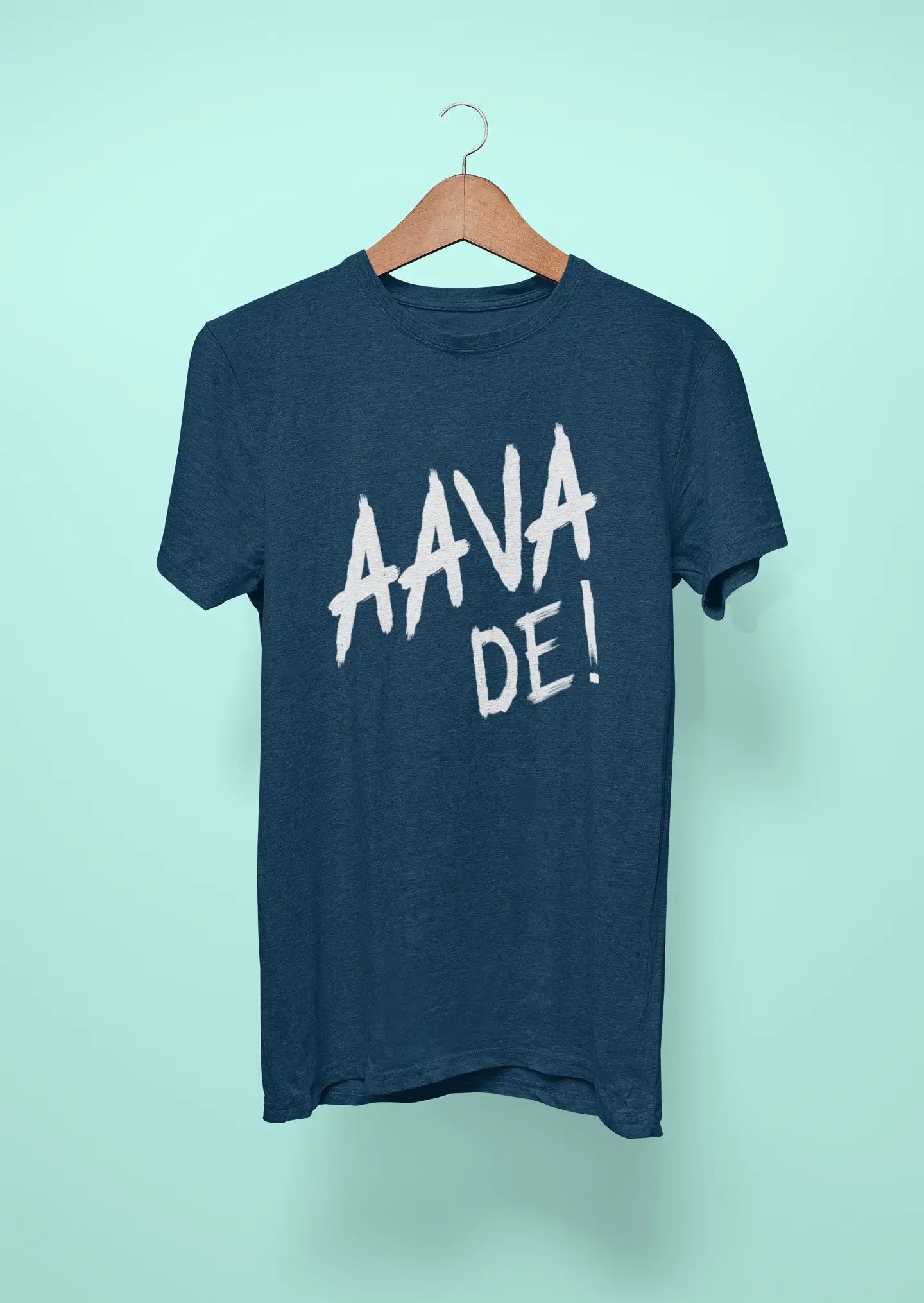 aava de anthem t shirt for gujarat titans navy blue