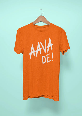 aava de anthem t shirt for gujarat titans orange