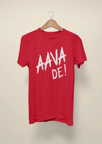 aava de anthem t shirt for gujarat titans red