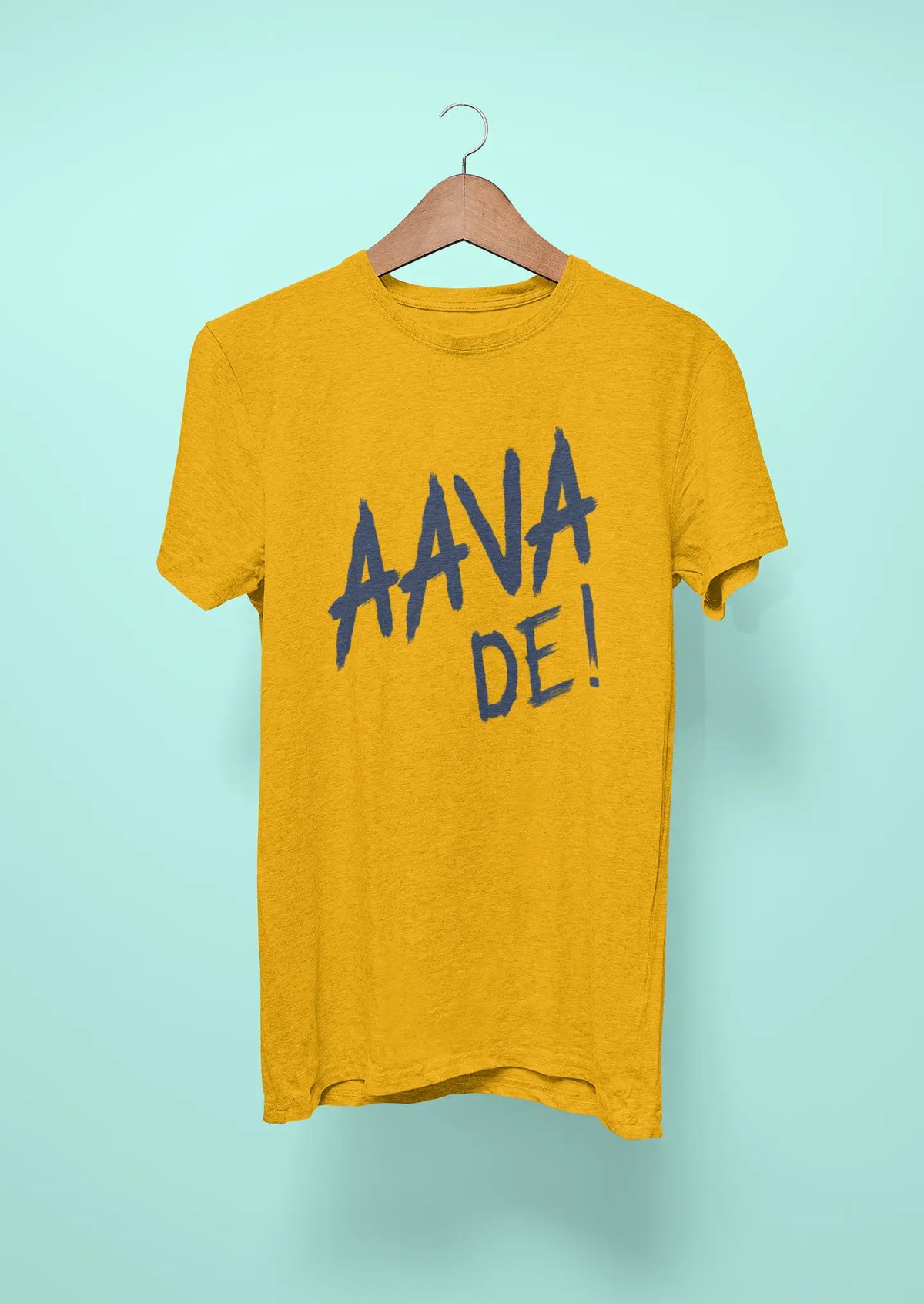 aava de anthem t shirt for gujarat titans yellow