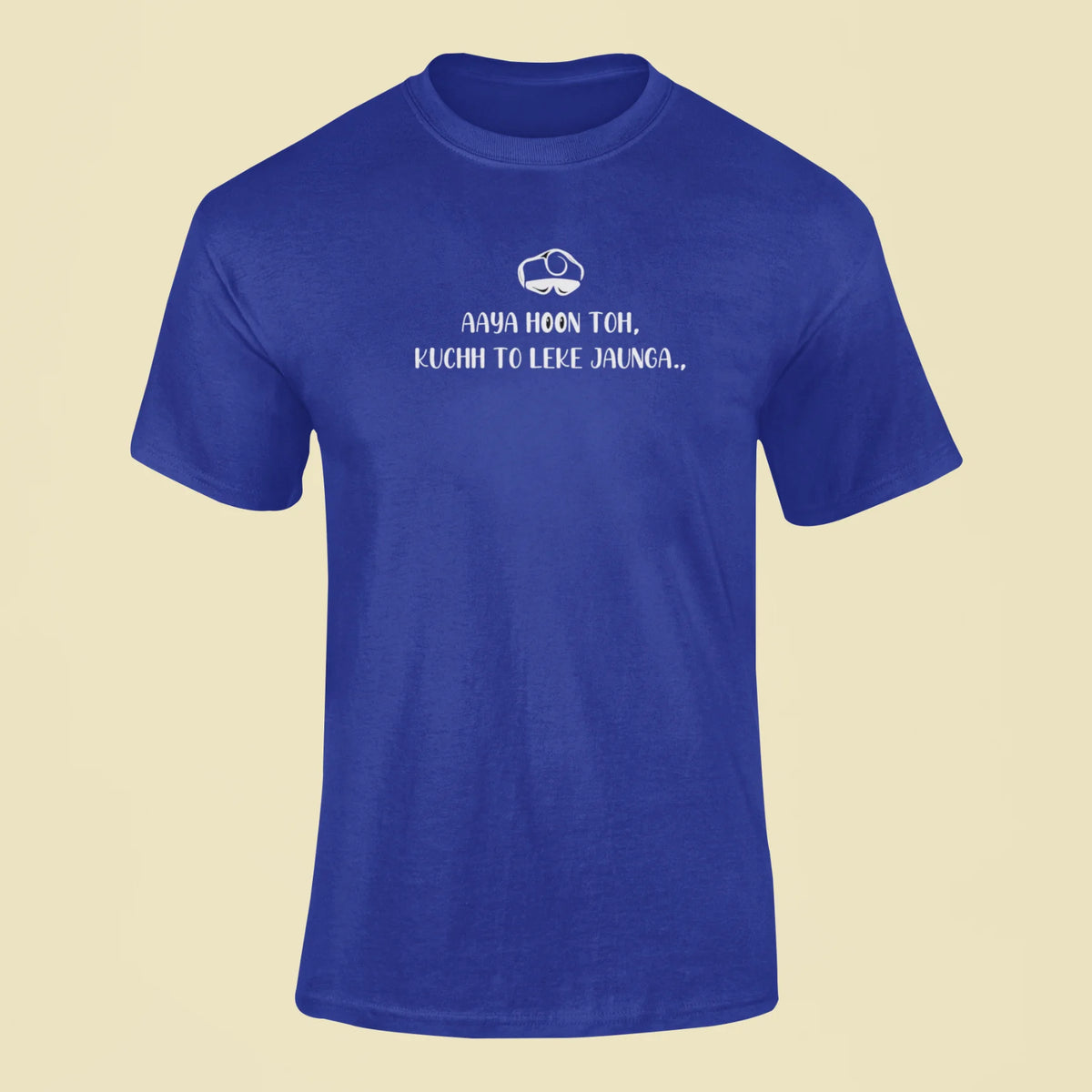 aaya hoon toh kuchh to le ke jaunga t shirt royal blue