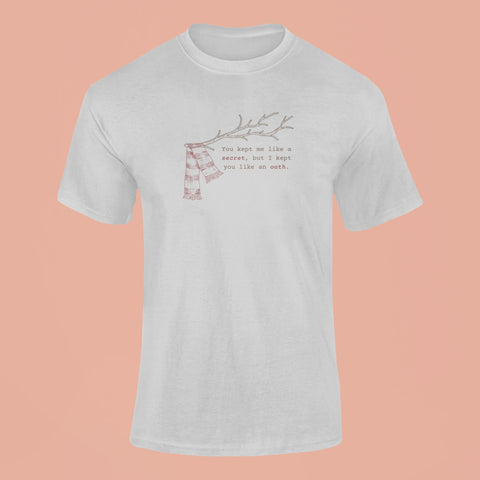 all too well you kept me like a secret but i kept you like an oath t shirt grey