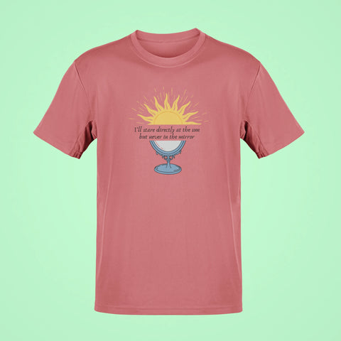 anti hero ill stare directly at the sun but never in the mirror oversized t shirt rose