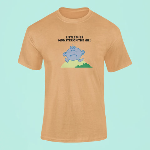 anti hero little miss monster on the hill t shirt mustard yellow