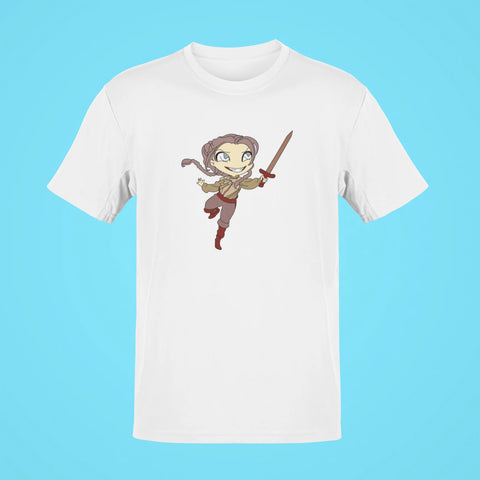 arya stark oversized t shirt white