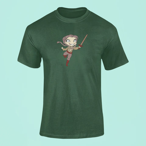 arya stark t shirt green