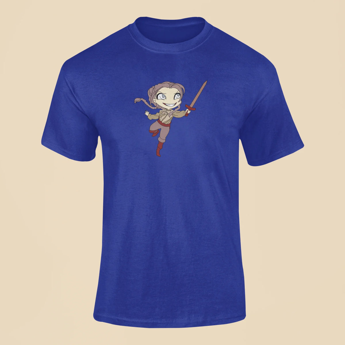 arya stark t shirt royal blue