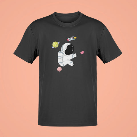 astronaut oversized t shirt black