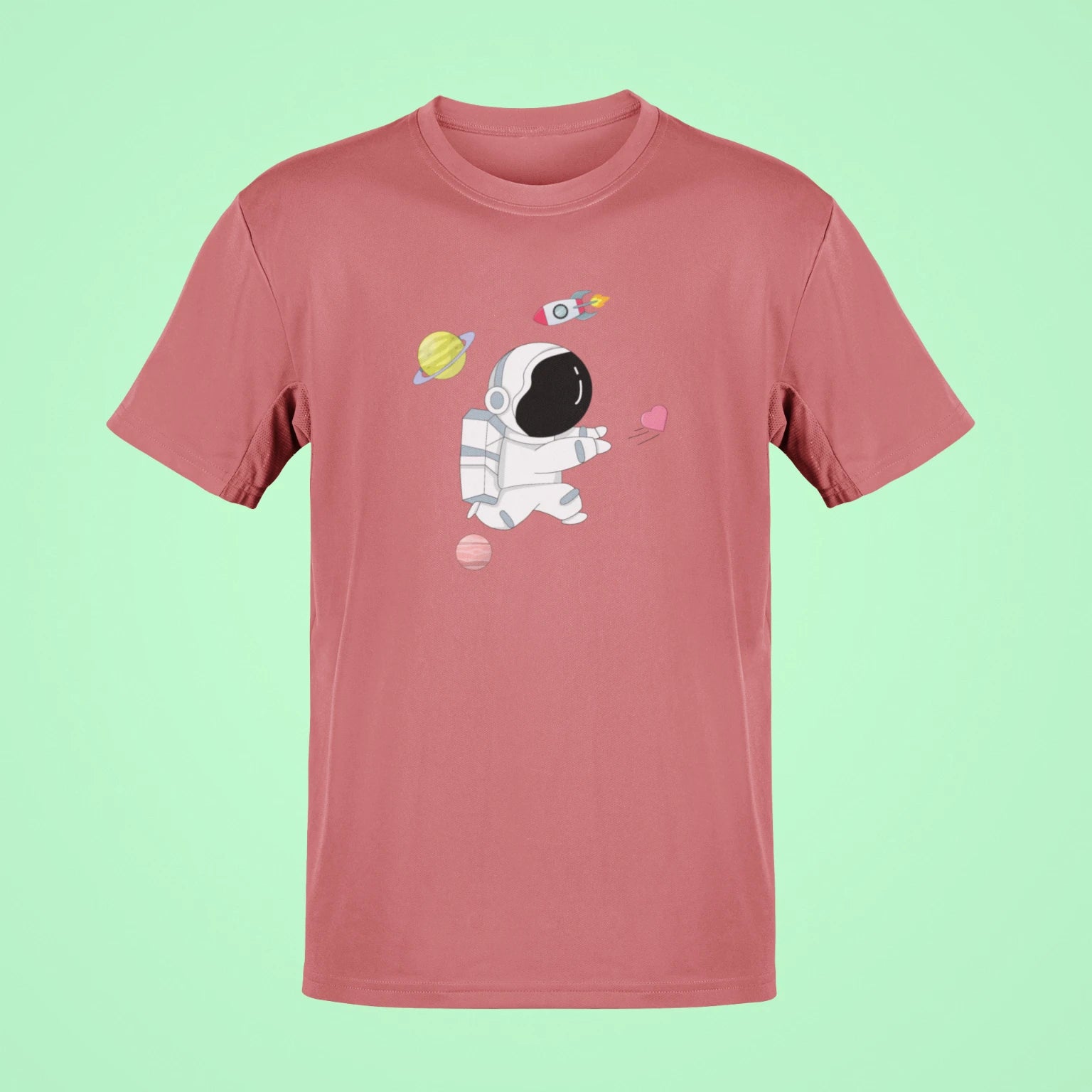 astronaut oversized t shirt rose