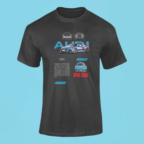 audi r8 t shirt black