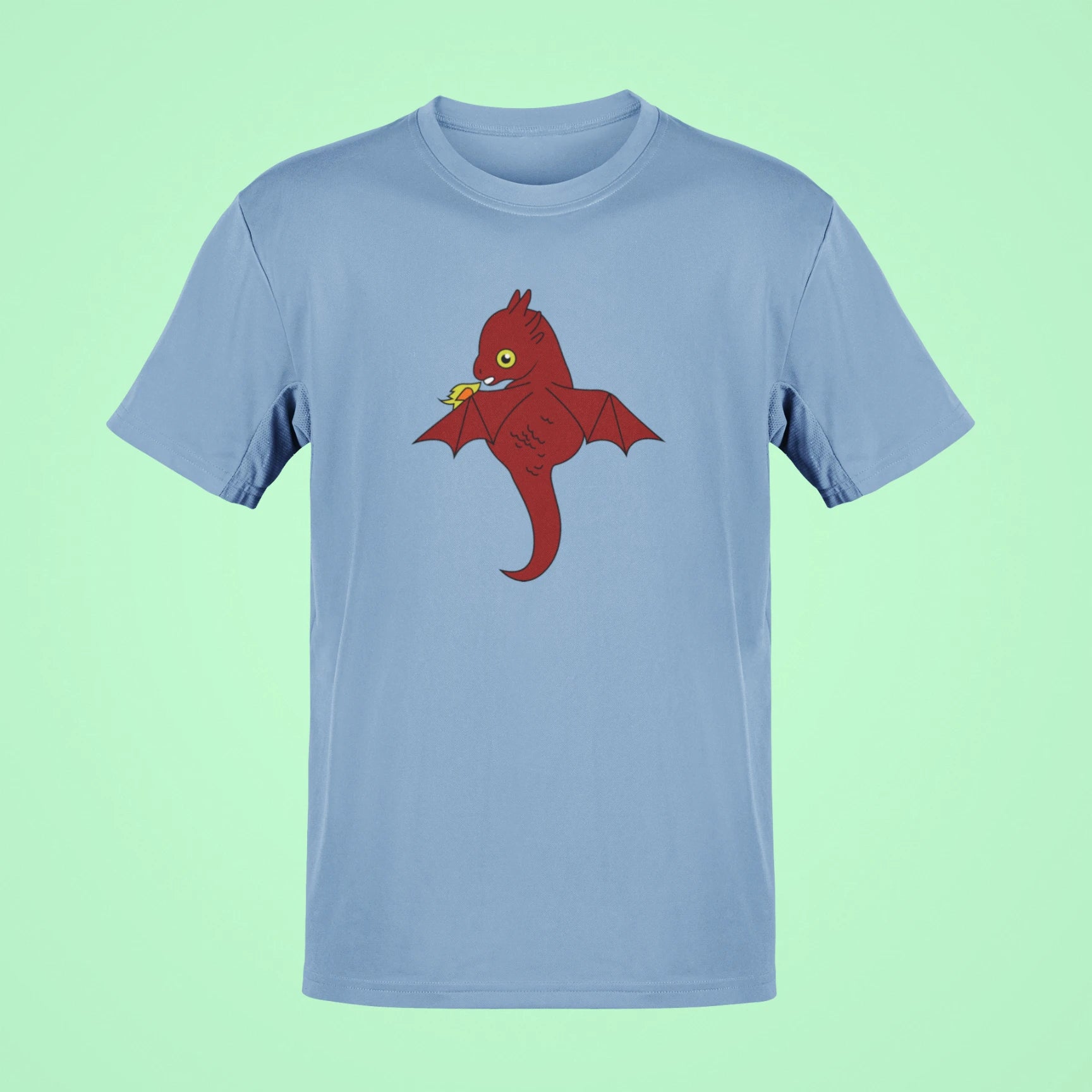 baby drogon oversized t shirt baby blue