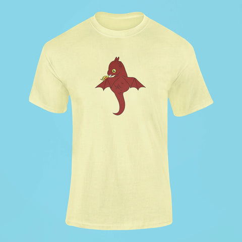 baby drogon t shirt butter yellow