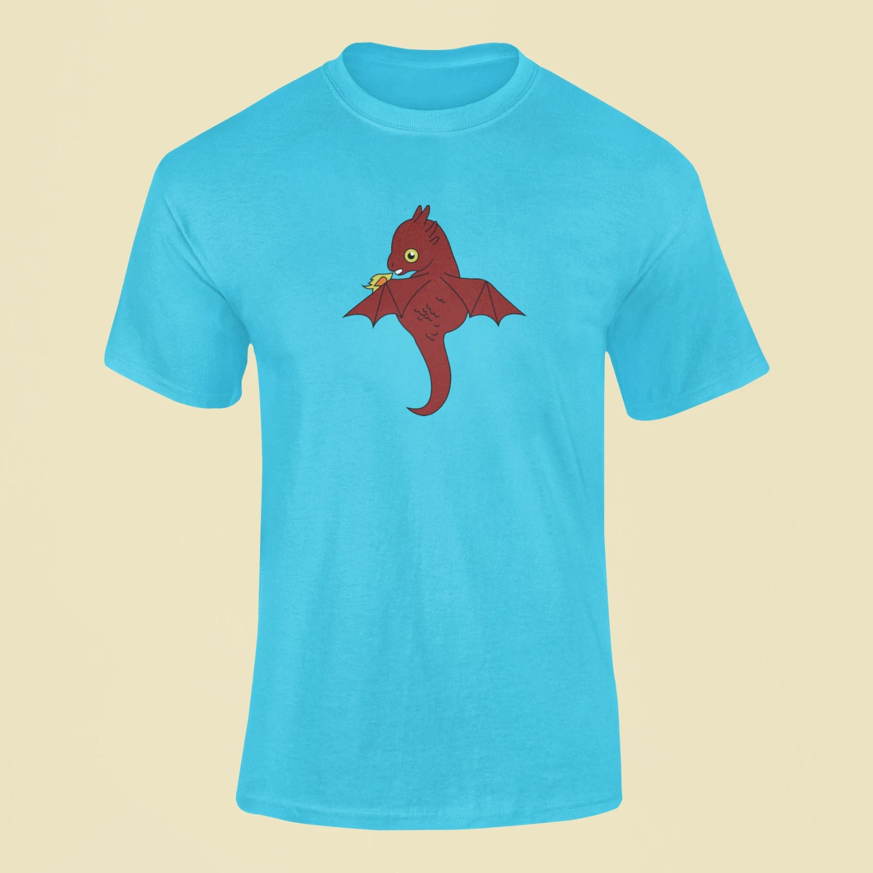 baby drogon t shirt sky blue