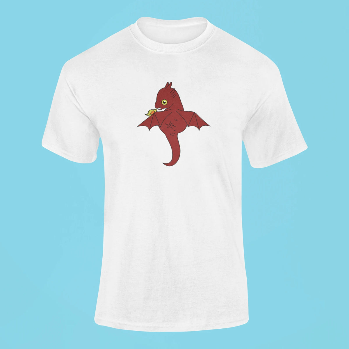 baby drogon t shirt white