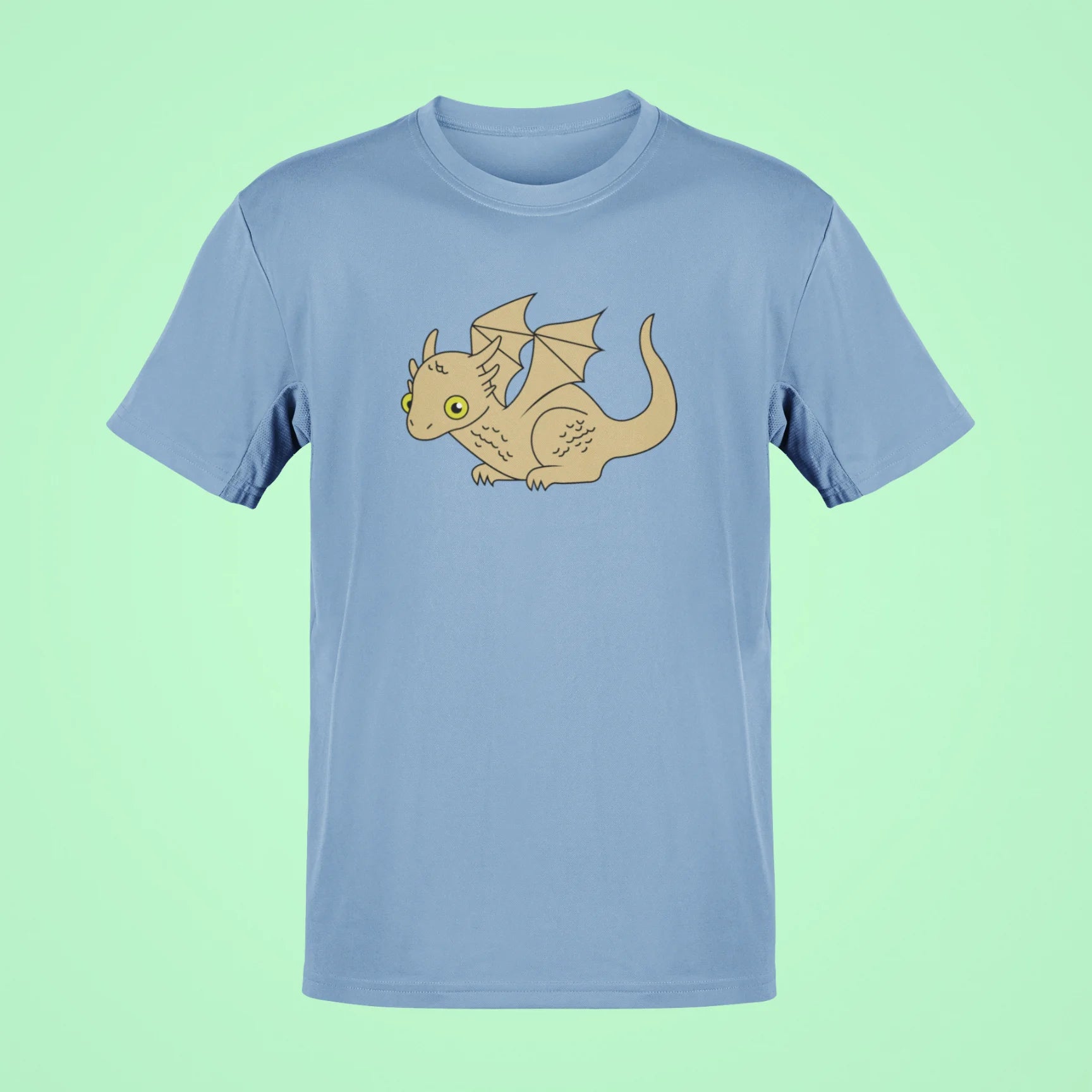 baby viserion oversized t shirt baby blue