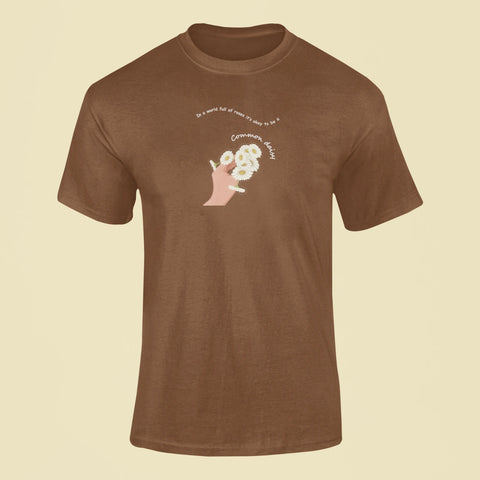 be a common daisy t shirt brown