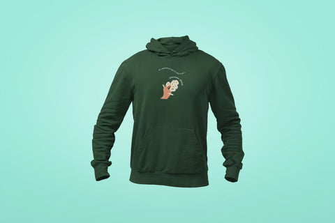 be a common daisy unisex hoodie green