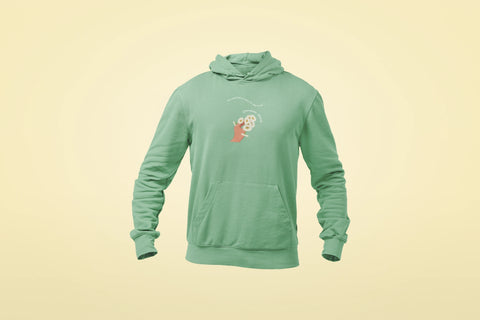 be a common daisy unisex hoodie mint green