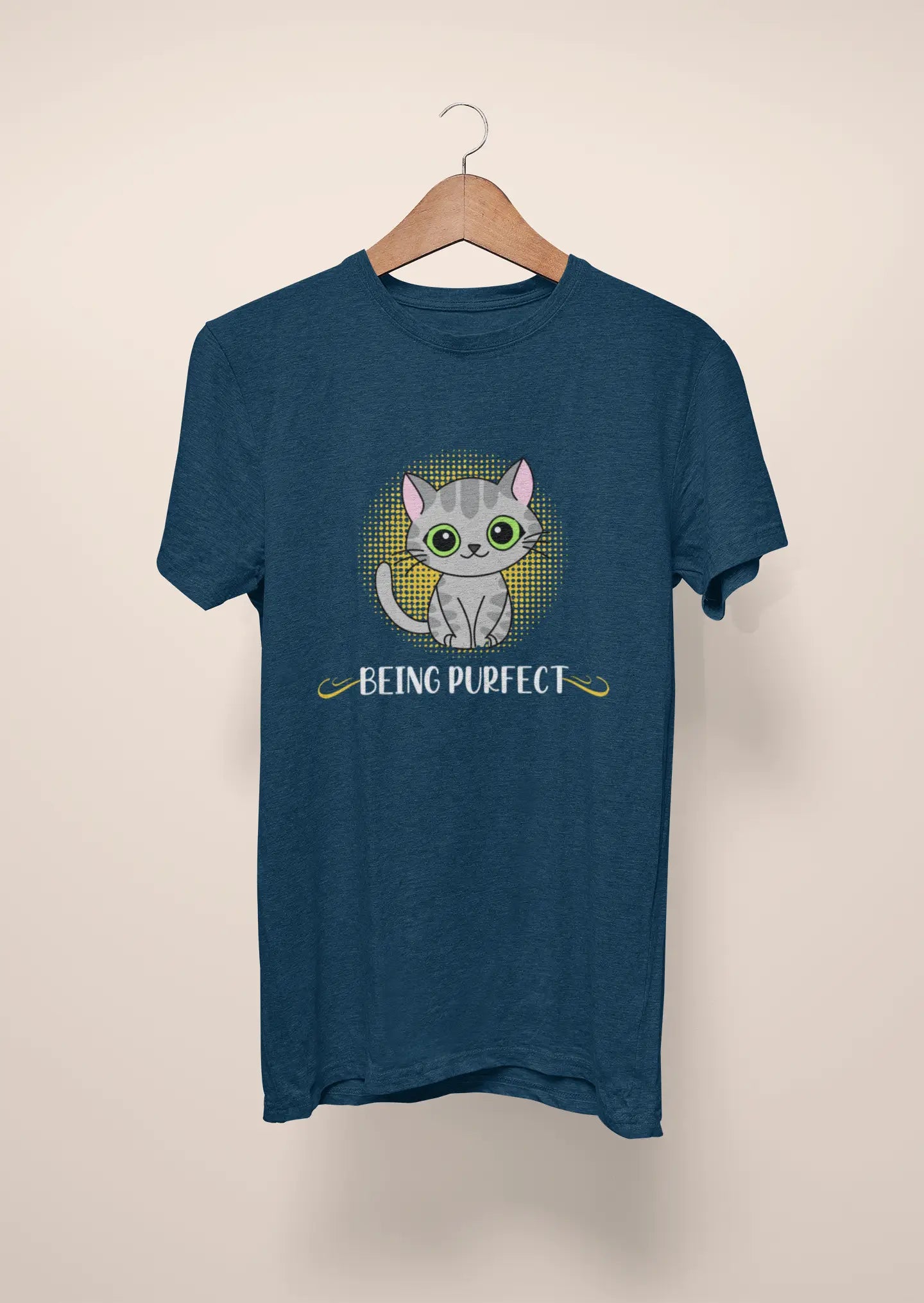 being purfect t shirt navy blue 1