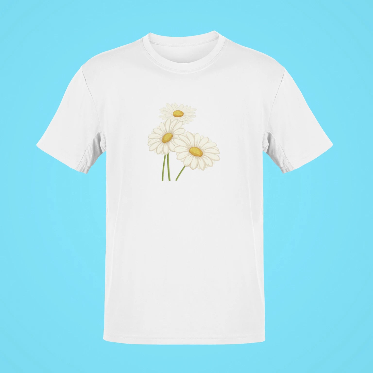 blooming daisy oversized t shirt white