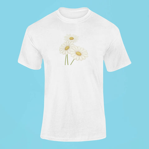 blooming daisy t shirt white