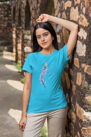 Blue leaf T-Shirt