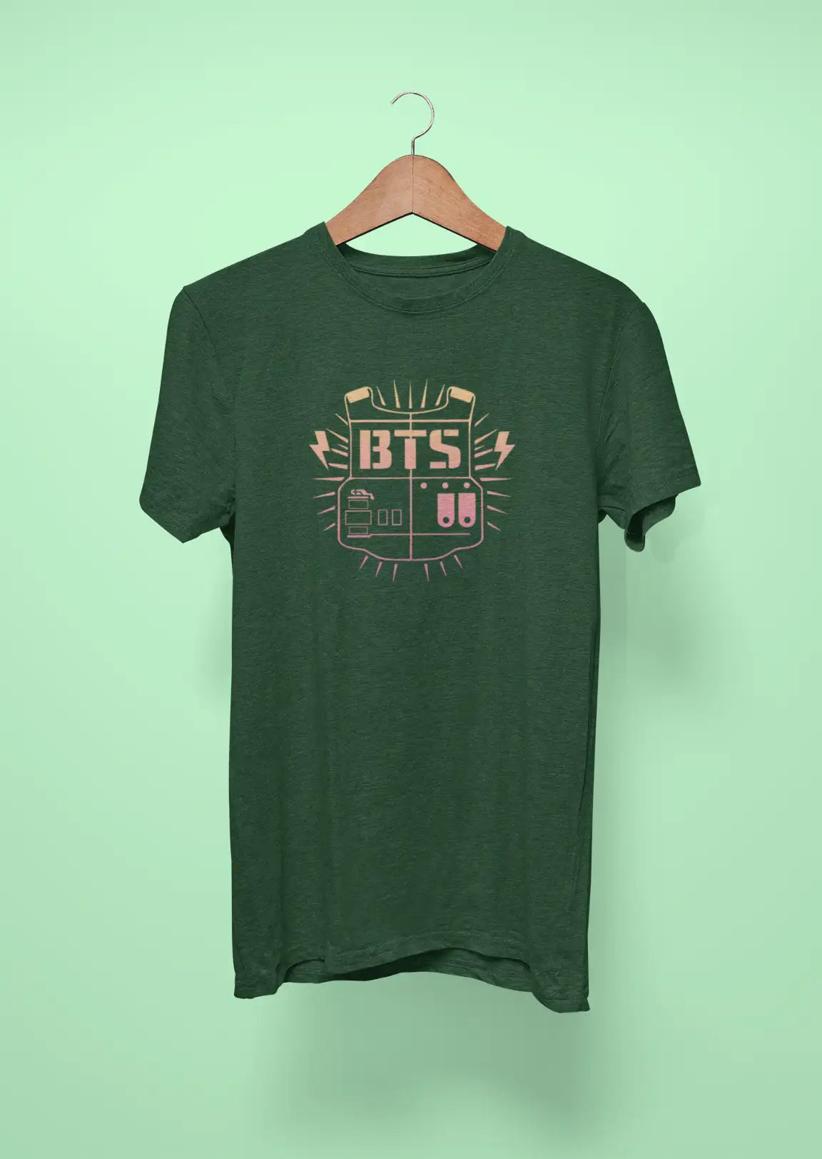 bts army vest 2 green