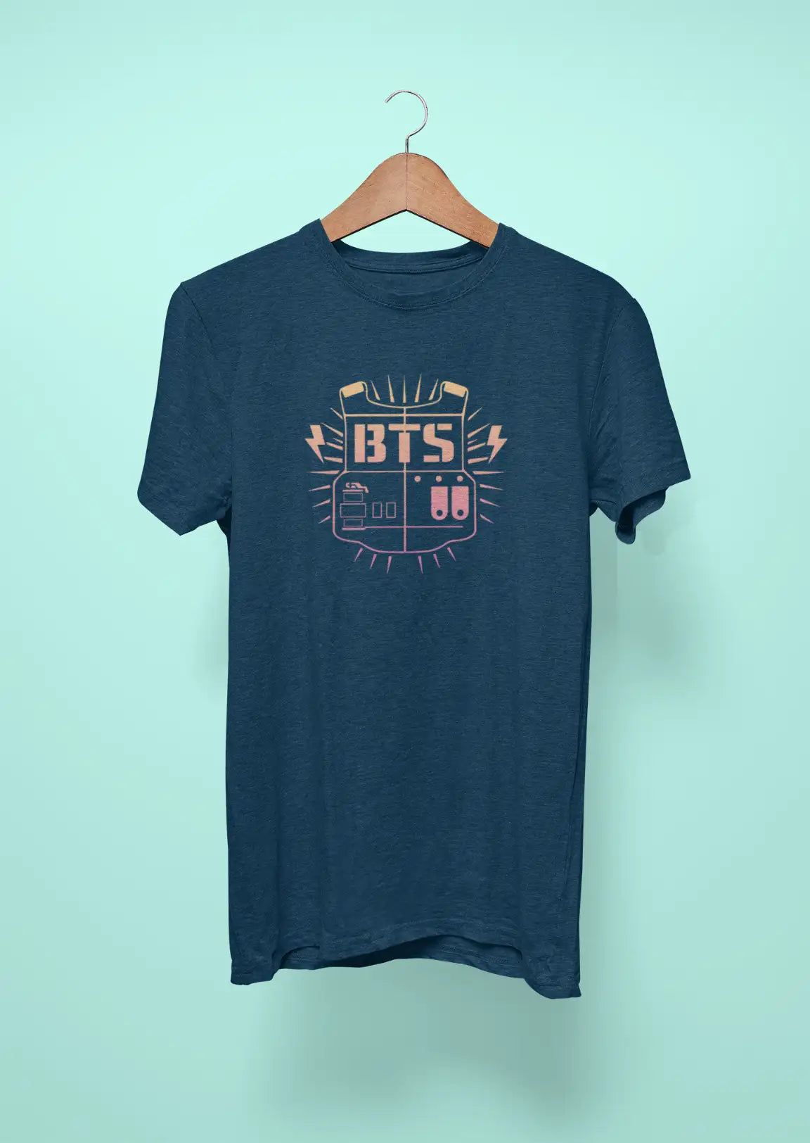 bts army vest 2 navy blue
