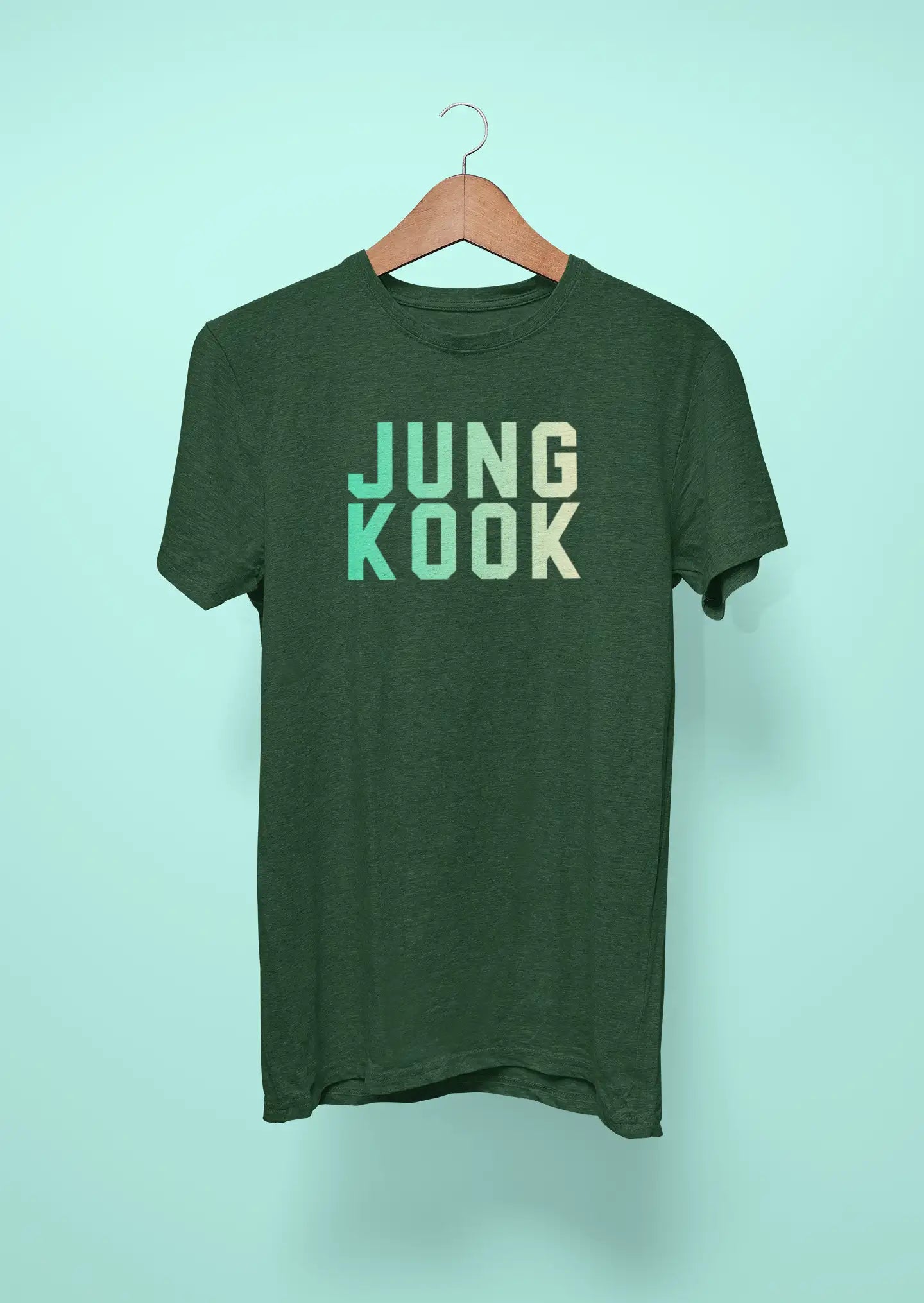 bts jung kook green