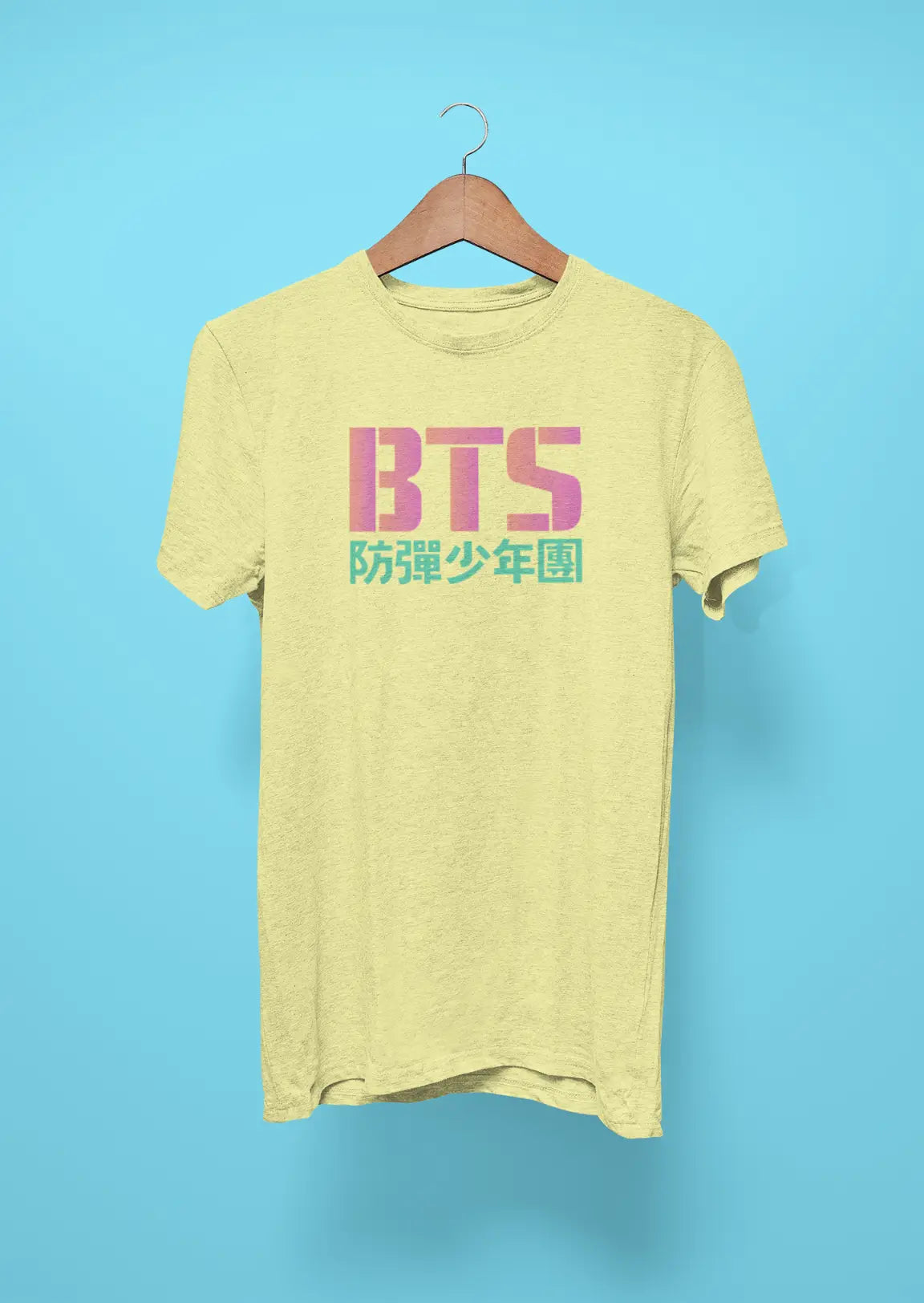 bts logo korean butter yellow
