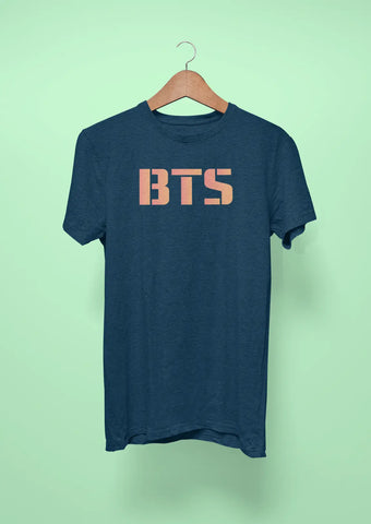 bts logo navy blue