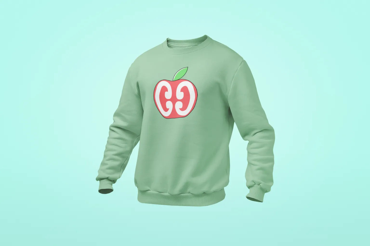 celebrity gucci unisex sweatshirt mint green