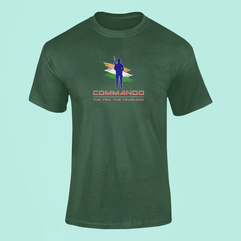 commando the few the fearless t shirt green